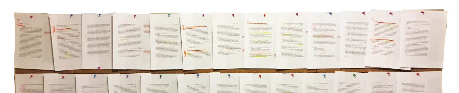 A manuscript marked up by expert editors at LeBien Ink